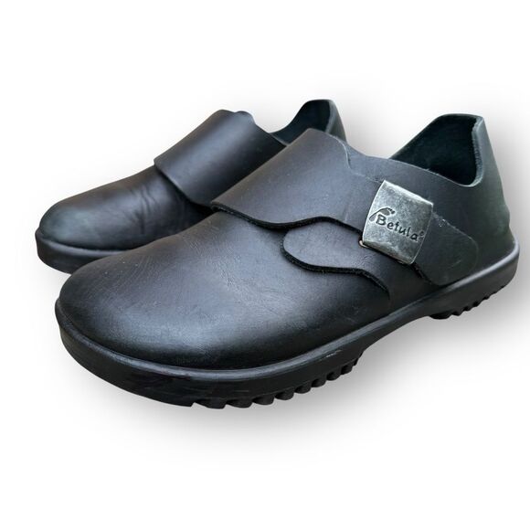 Betula Birkenstock Black Leather Shoes Women's EU 37 - Picture 6 of 15